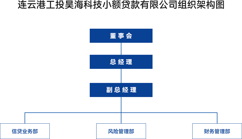 金融板塊-連云港工投昊?？萍夹☆~貸款有限公司組織架構(gòu)圖